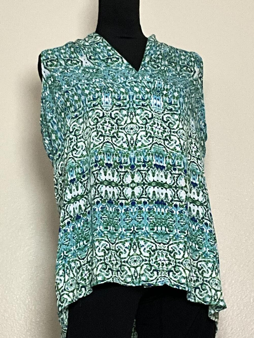 Violet + Claire Mint Green Tank Top M Lace Summer Style Sleeveless Blouse Aqua